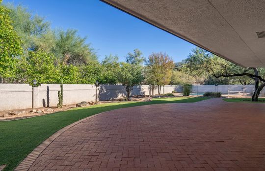 Oversized Brick Paver Patio