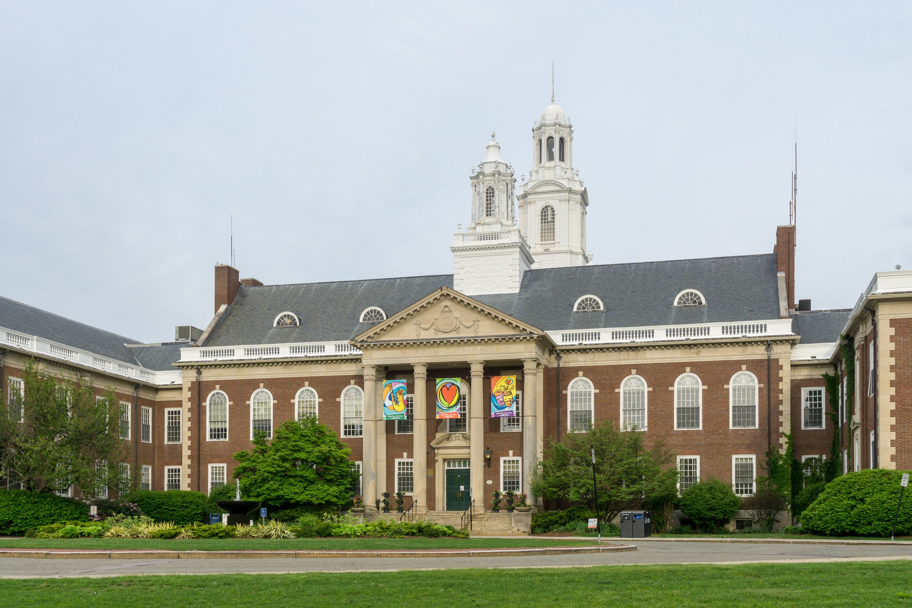 Newton City Hall in Massachusetts