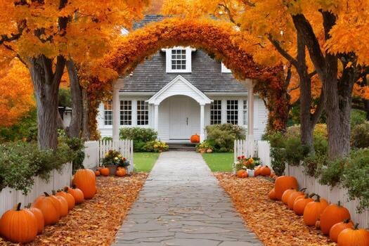 pumpkins-decorating-a-house-entrance-during-autumn-free-photo