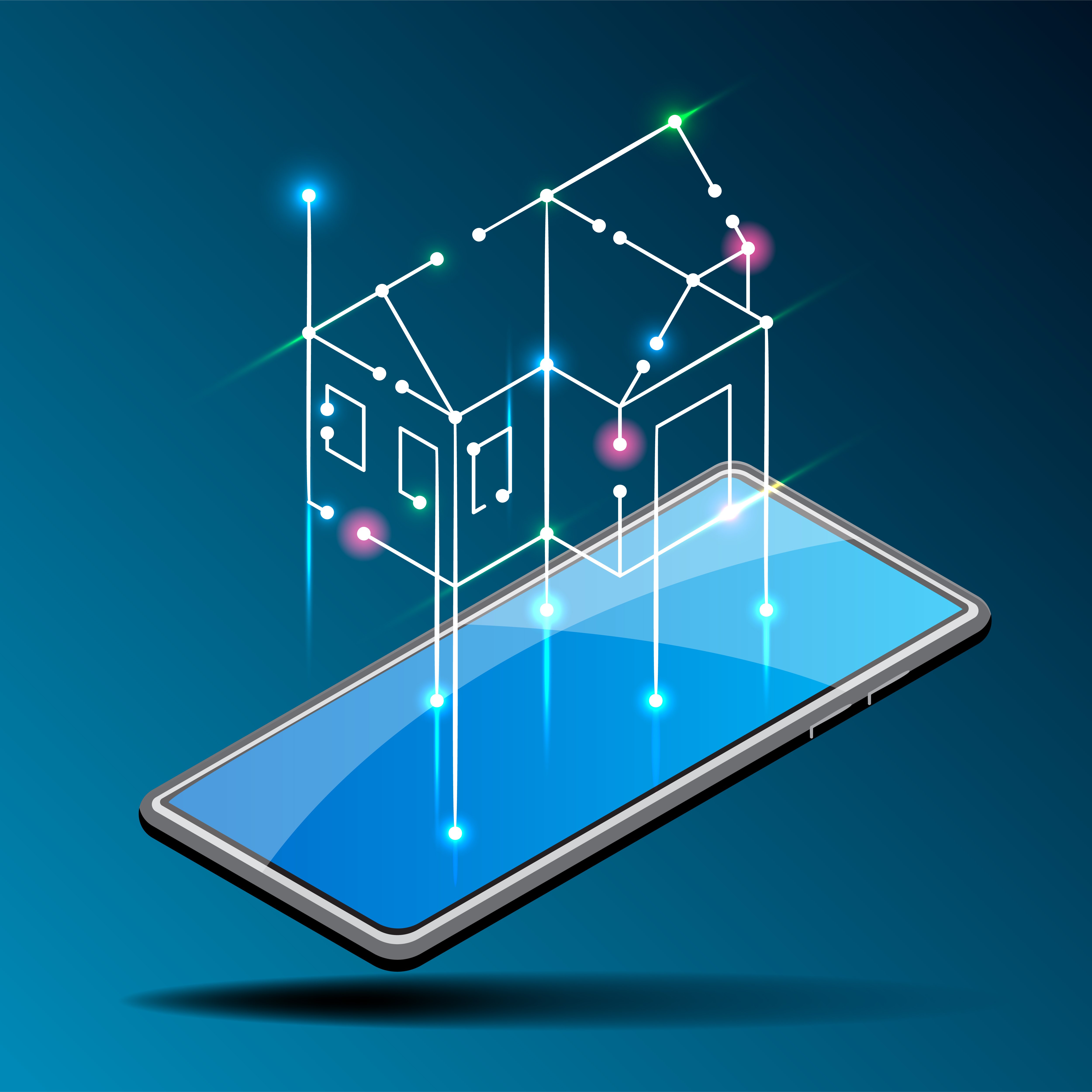 Internet of things (IoT) smart connection and control device in