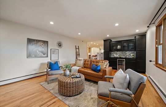 24-Family Room + Built in Bar Area