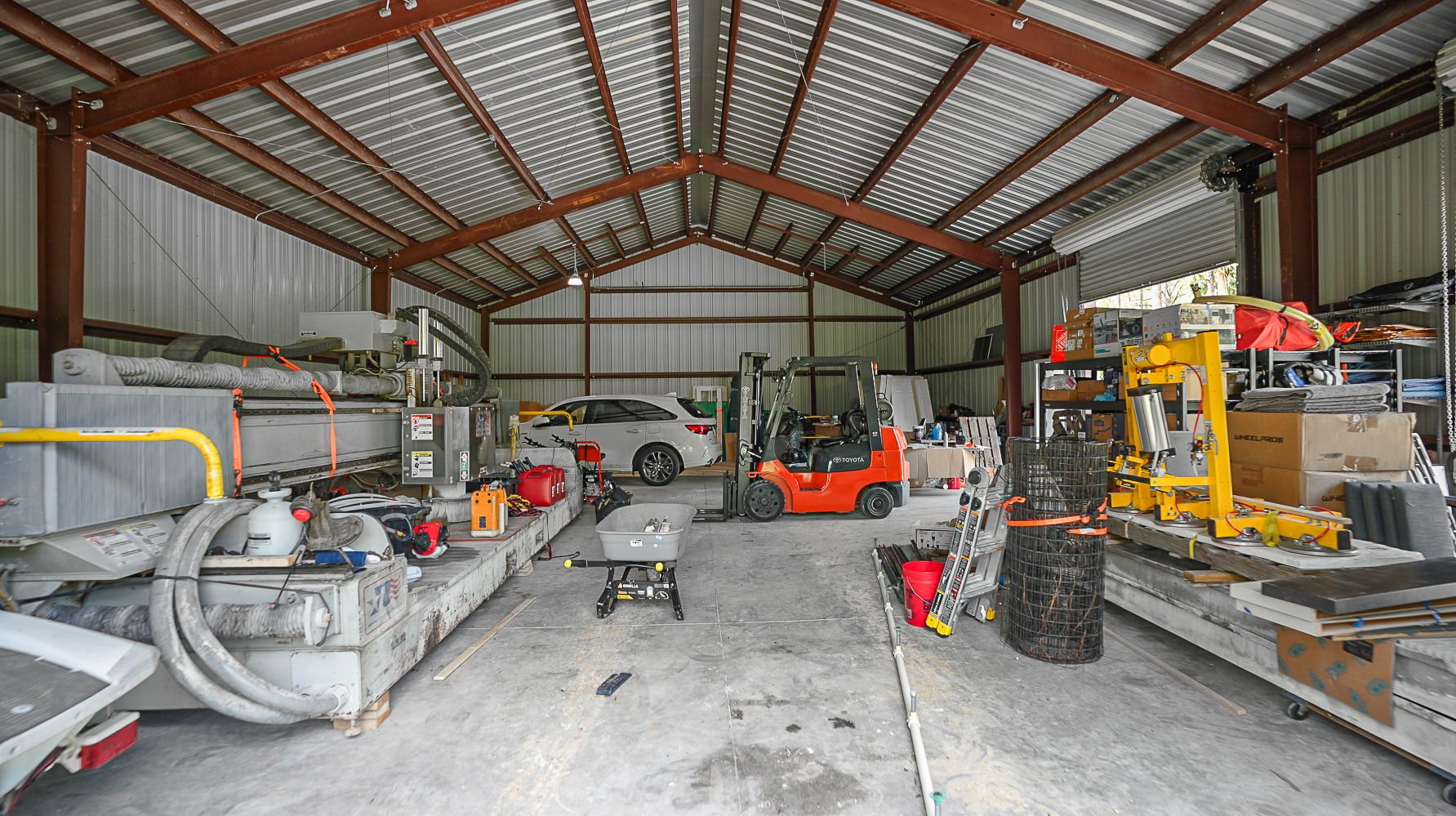 Red Steel Metal Building Workshop | Naples