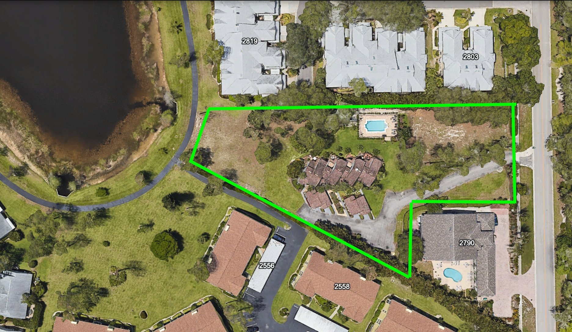 Santa Cuz Blvd | Kings Lake - Parcel Outline