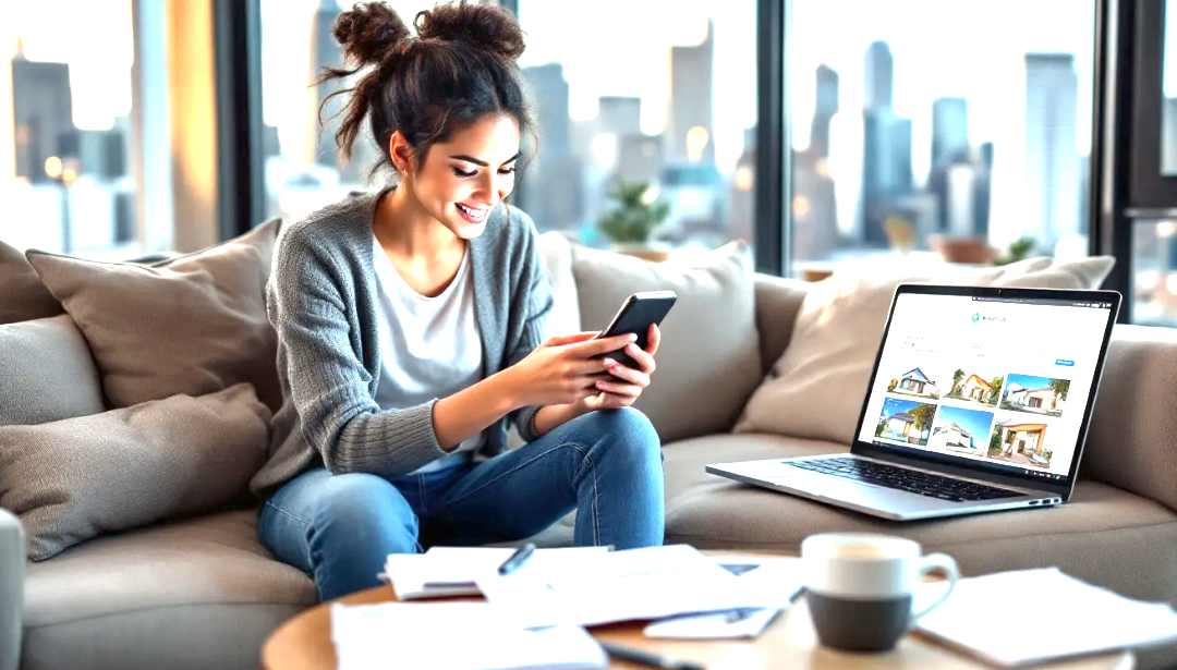 AI chatbot assisting homebuyer on smartphone