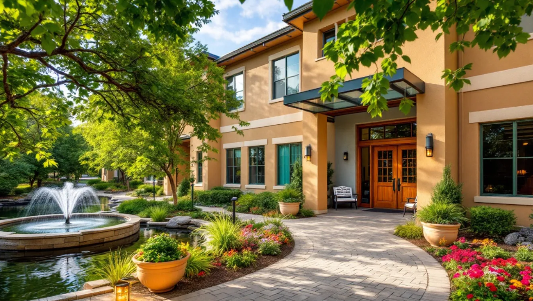 Modern senior living community exterior