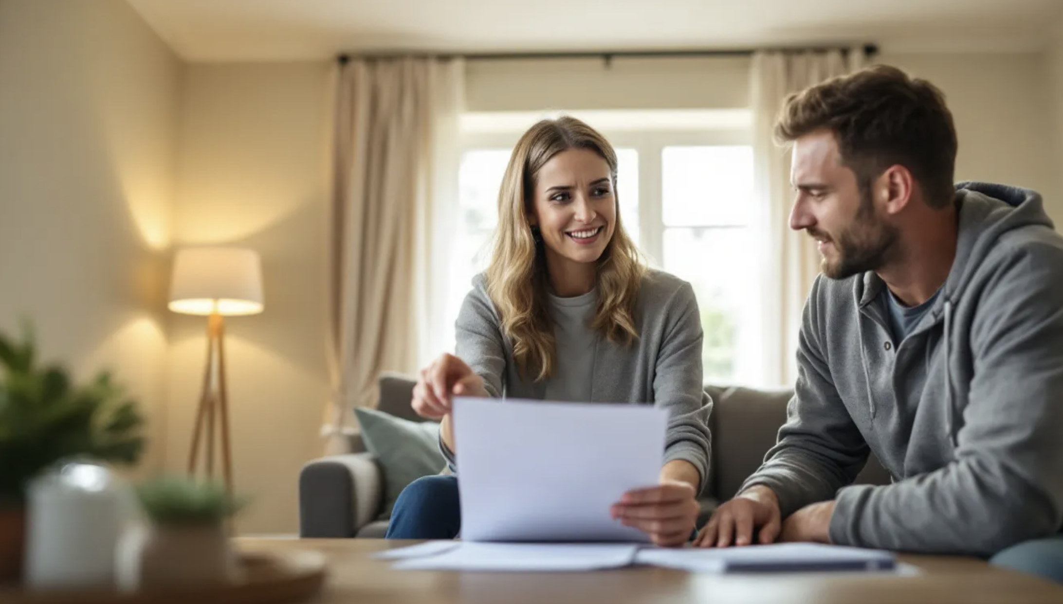 realtor discussing home pricing with couple