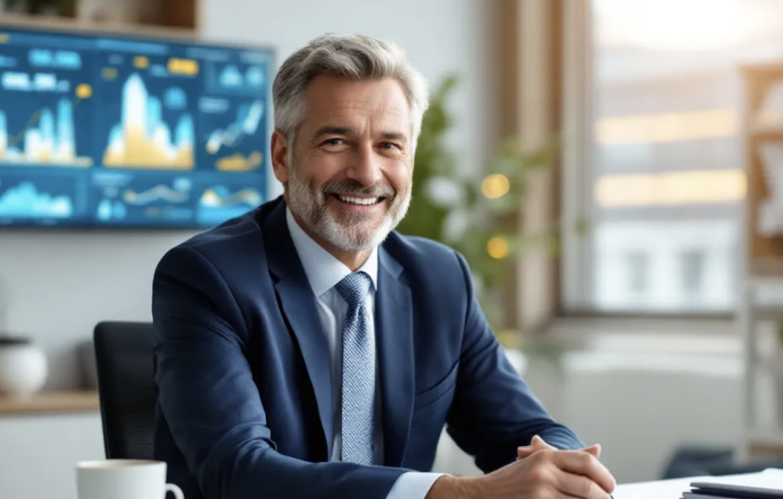 real estate agent working with data charts