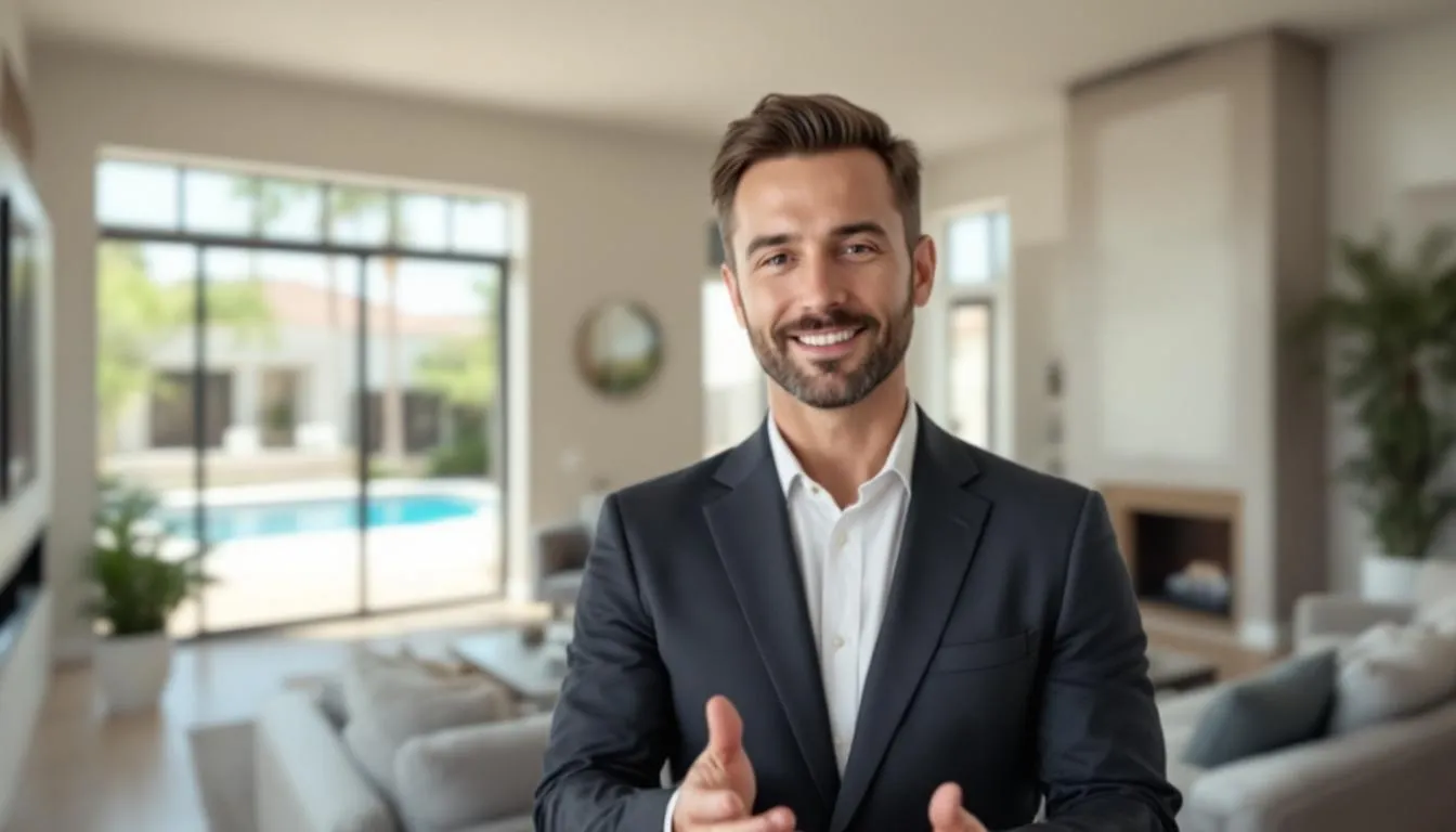 realtor showing house in las vegas area