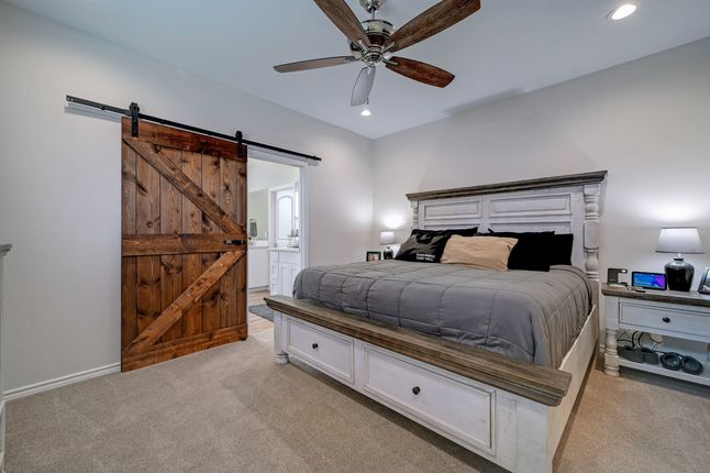 Master Bedroom with Carpet Flooring