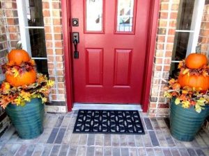 red door can add curb appeal