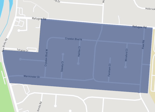 Amberly Village and Deer Park map