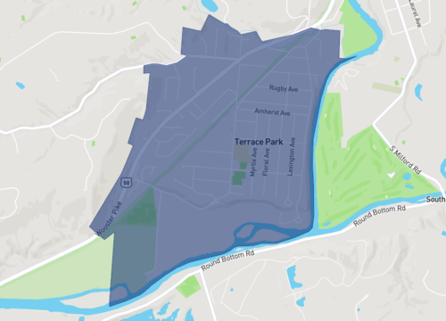 Terrace Park, Ohio Map