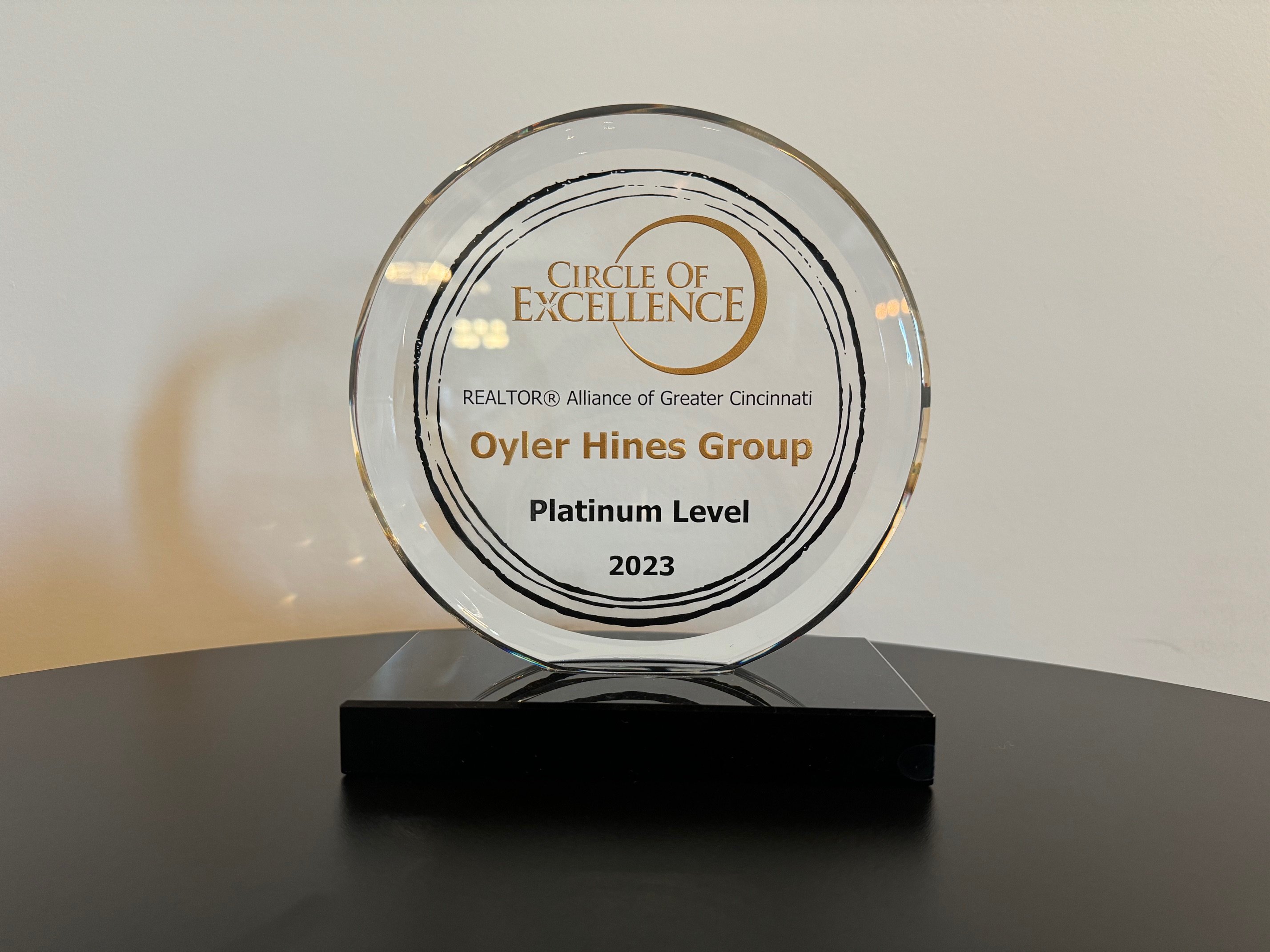Realtor Alliance Award for 2023 Oyler Hines - Cincinnati Realtor