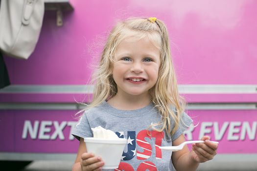 LIttle Girl with Ice Cream