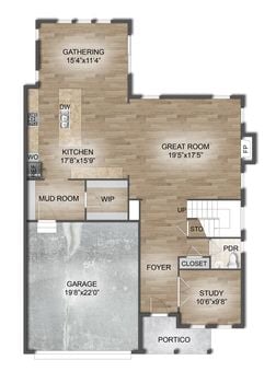 Logan 1st Flr Color Fireplace Right