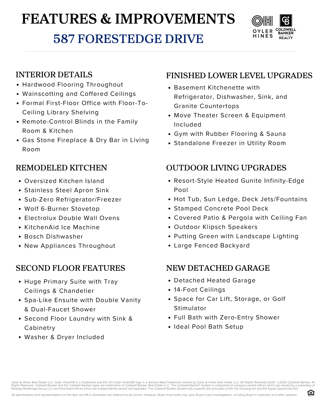 Improvements Sheet