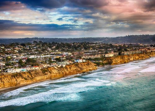 Coastal Cliffs of Solana Beach, San Diego California