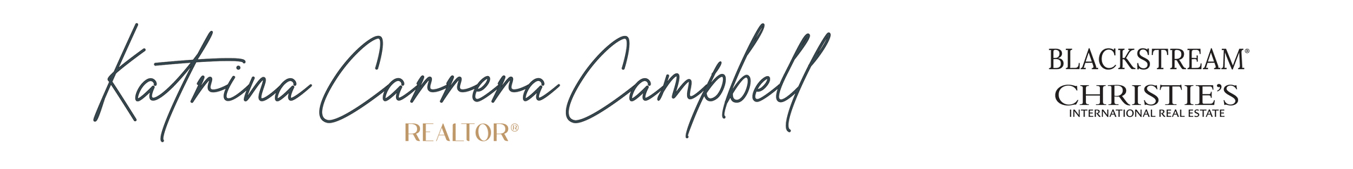 Katrina Campbell Blackstream International Christie's Real Estate Logo
