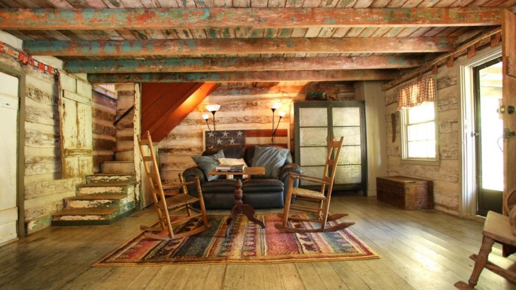 Cabin Creek Artist Retreat, 1863 antique Log Cabin, 28 ac, Vintage log cabins barns for sale KY