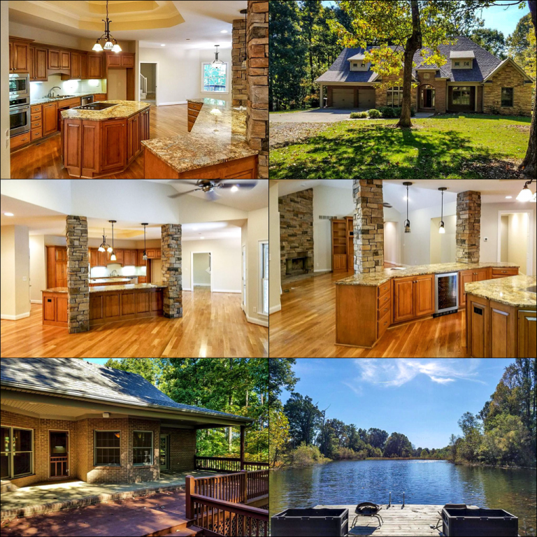 Spotless Stone + Brick House W/ Gourmet Kitchen, Stone FP On 13 Ac