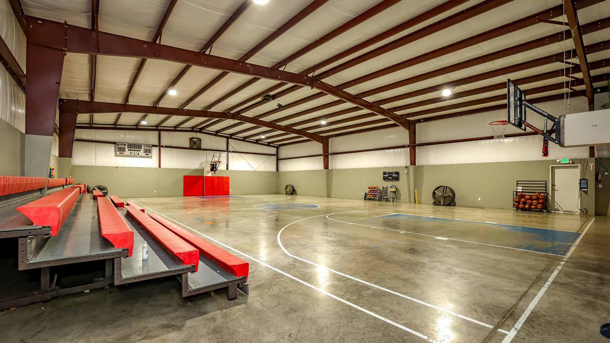 Barndominium 17 acres Full Court Basketball Garage Gym Commercial