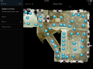 The Matteport iPad App Screen Shot