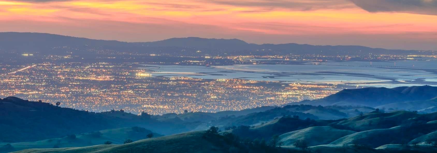 Silicon Valley at Sunset