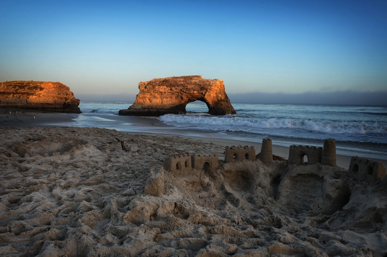 Natural Bridges State Beach Sand Castle