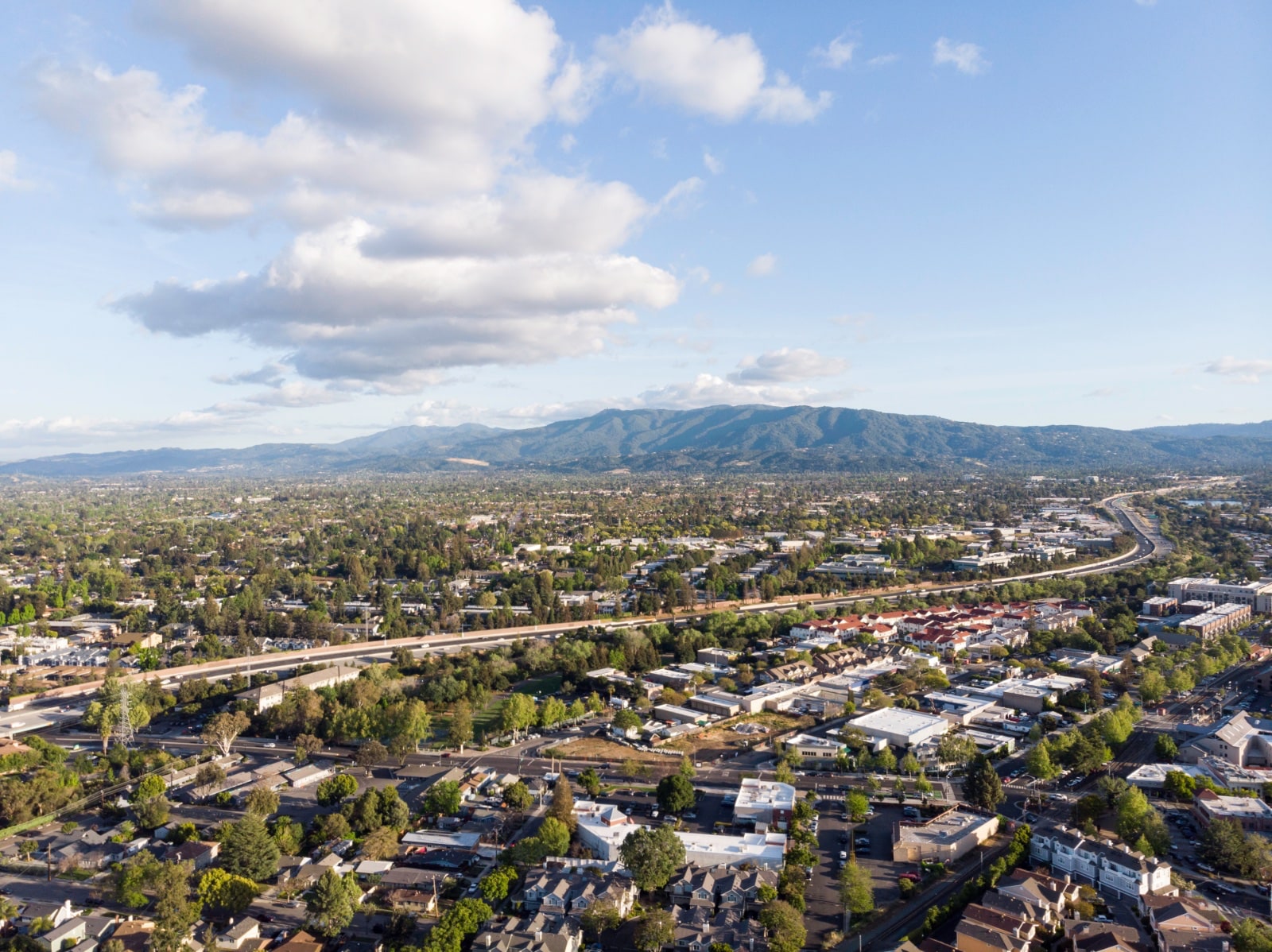 Campbell California Aerial View