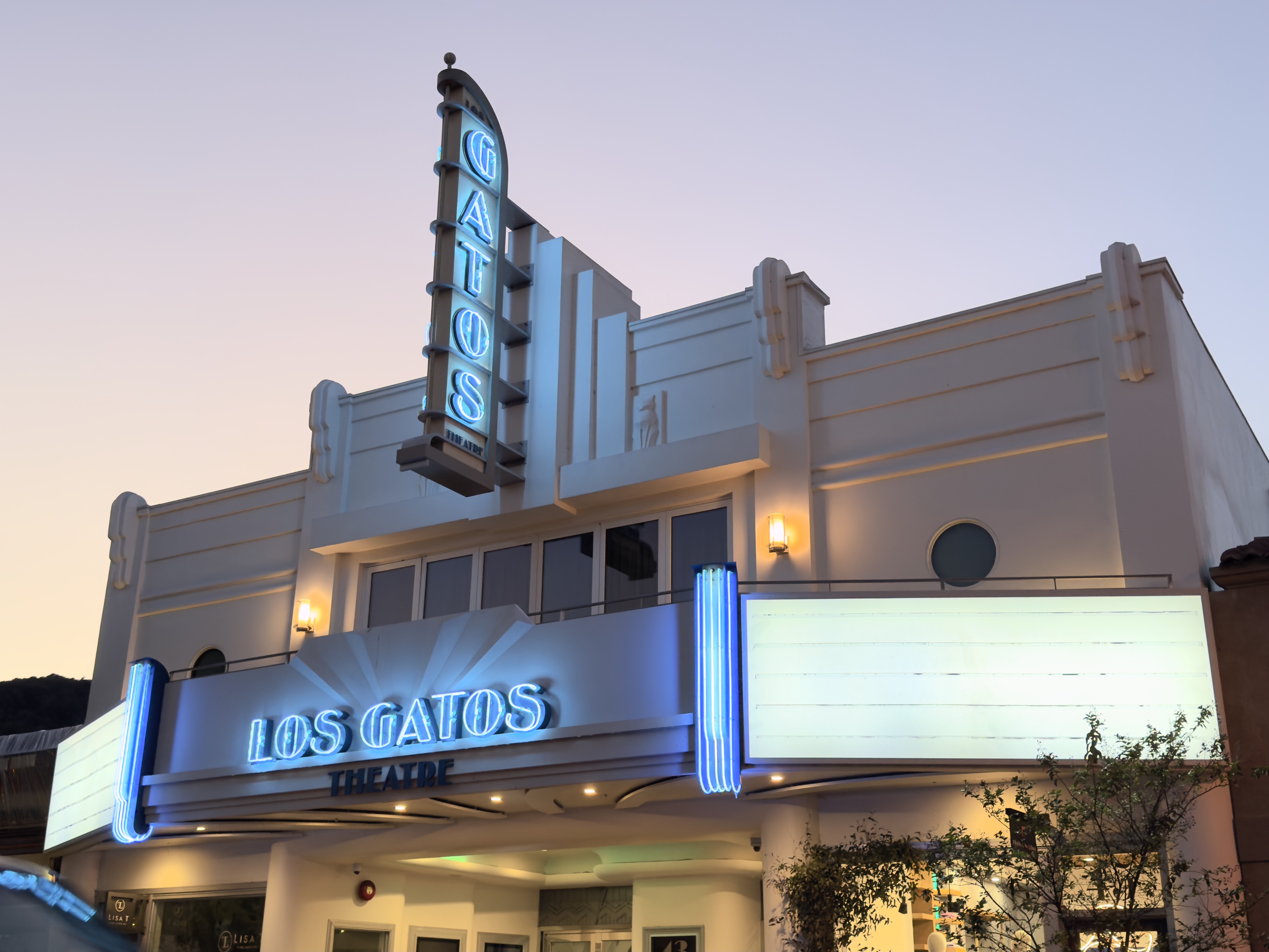 Los Gatos Theater at Sunset