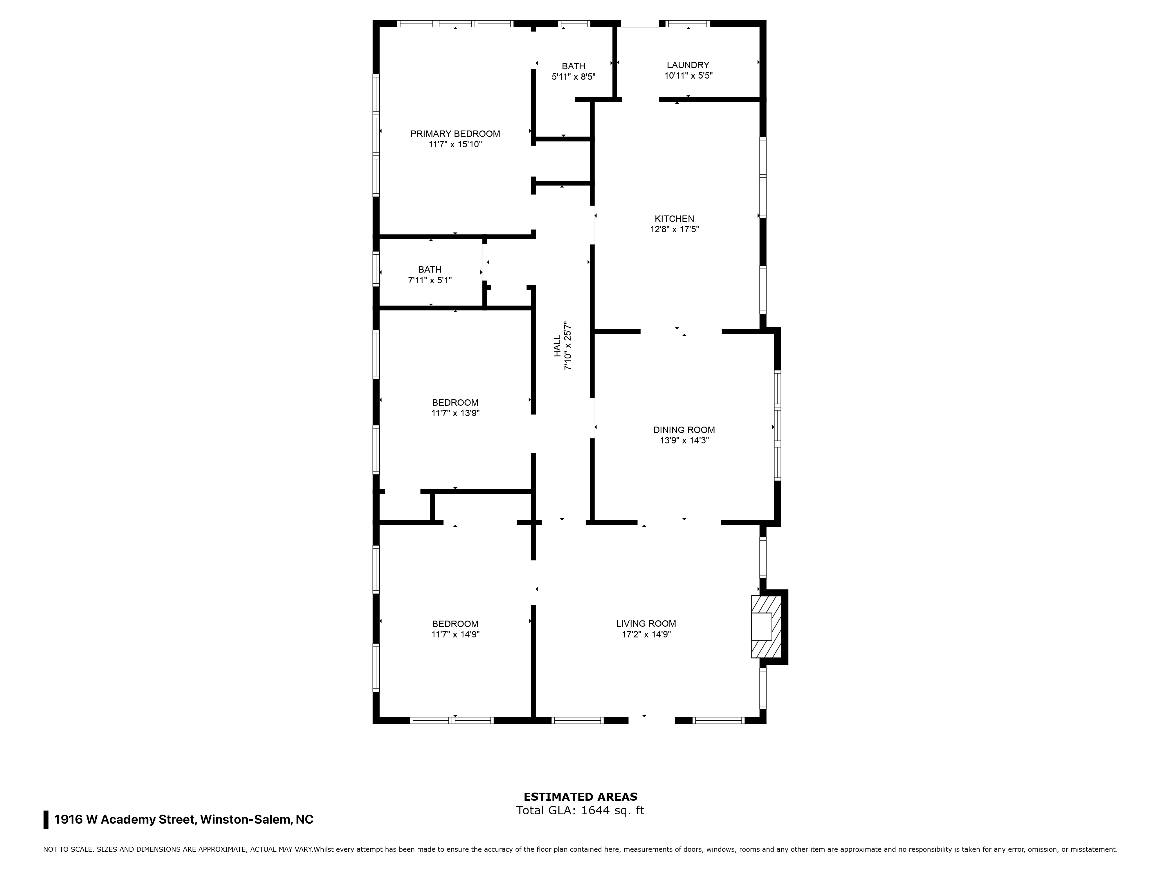 1916 W Academy Street Floorplan