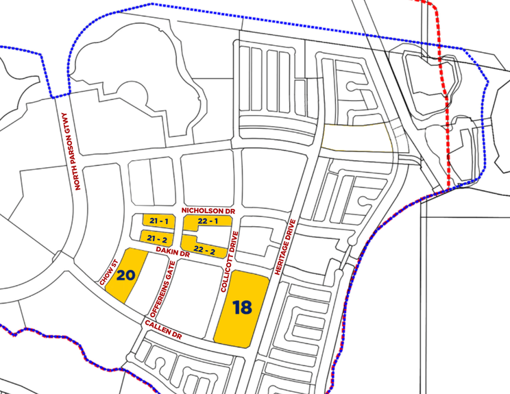 Parsons Creek Map - 21, 22