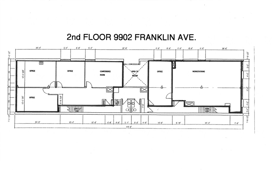 9902 Franklin Avenue - Diagram of 2nd Fl. Suites
