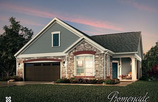 Rendering of the Promenade in The Courtyards On Lake Norman