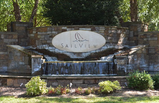Sailview Entrance Sign - Lake Norman - Denver, NC