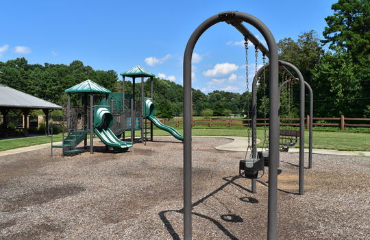 View of the playground at The Farms