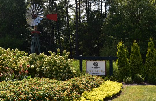 Entrance to The Farms subdivision in Mooresville, NC