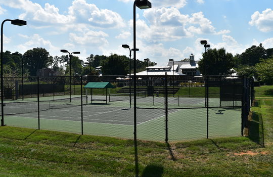 View of the tennis courts at The Farms.