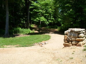 View of Anniston Nature Trail Entrance