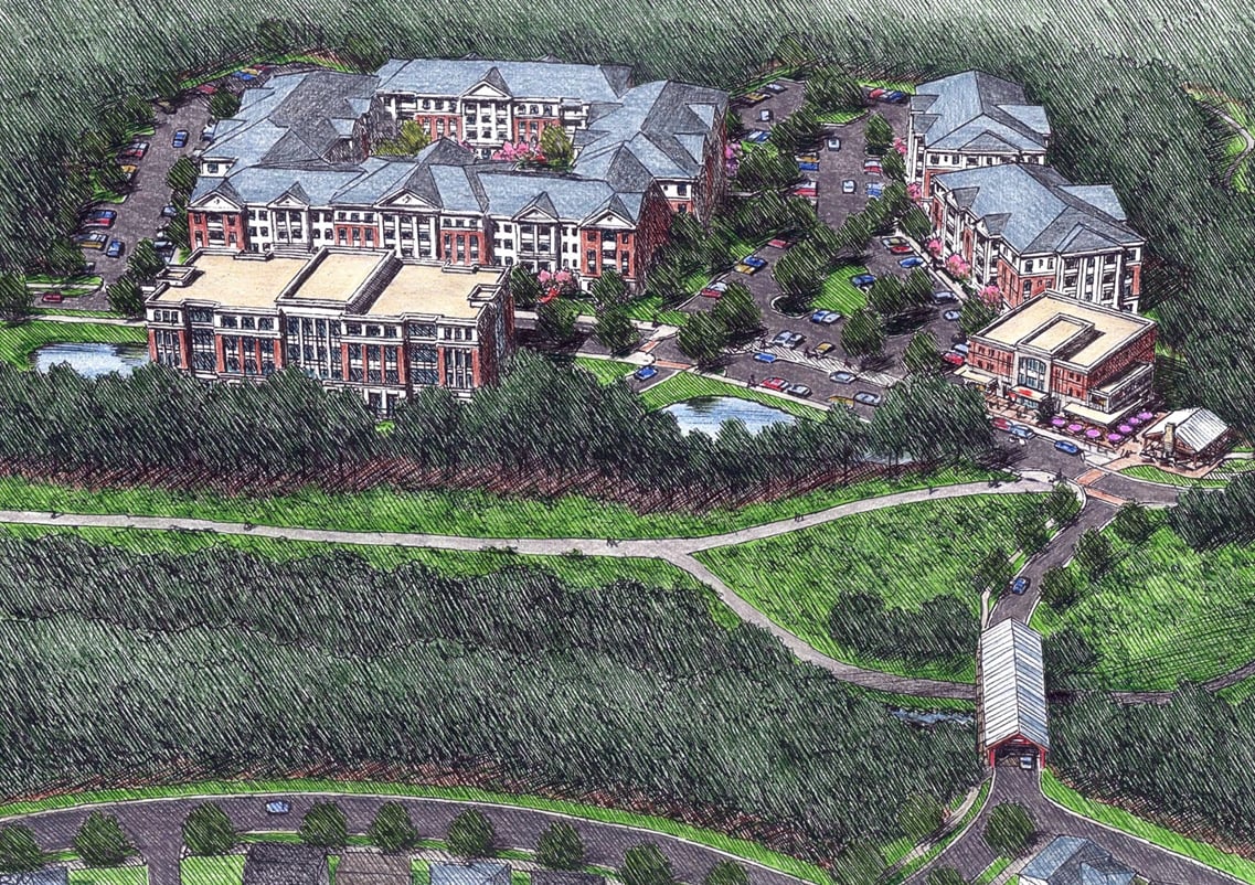 Caroline Elevation-Aerial Cornelius NC