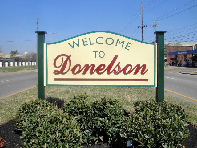 donelson nashville neighborhood sign