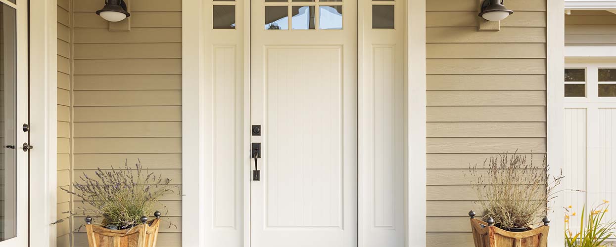 Brightly Painted Front Door