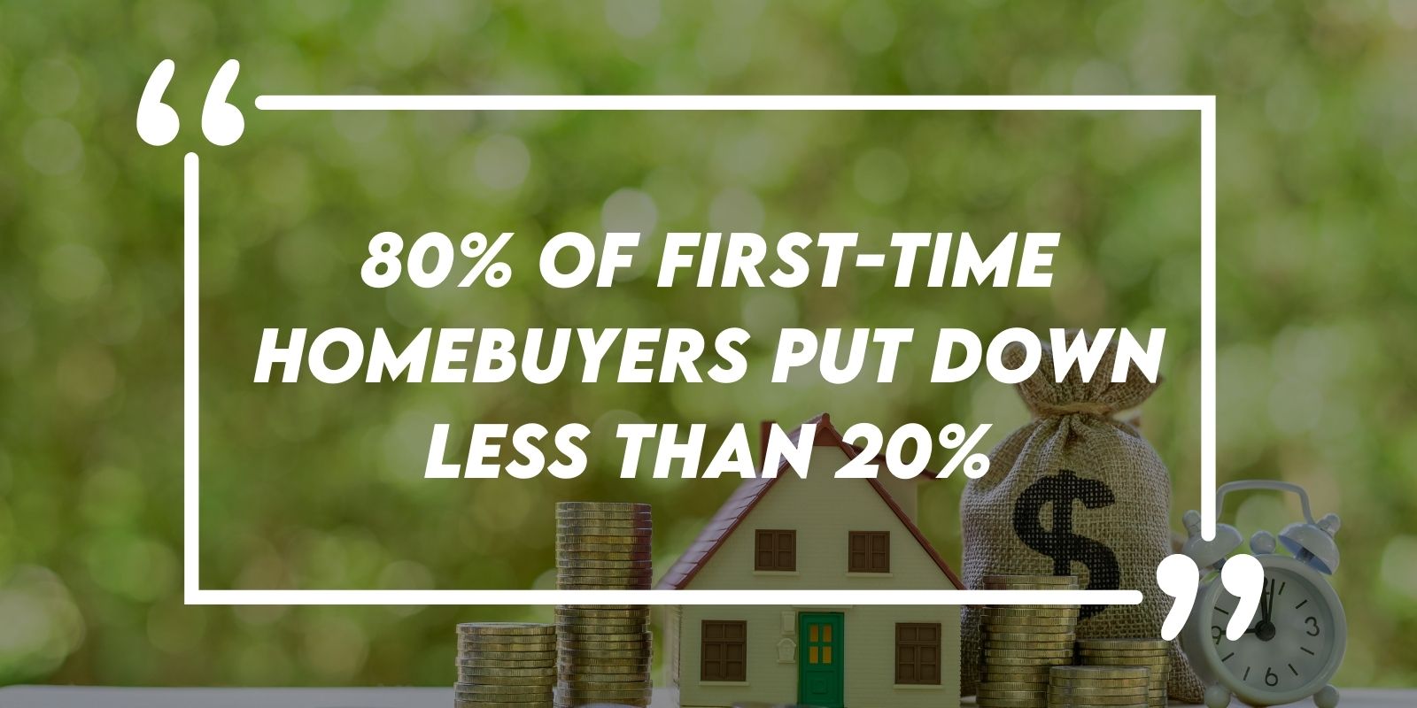 How much do i need to put down on a house first hot sale time buyer