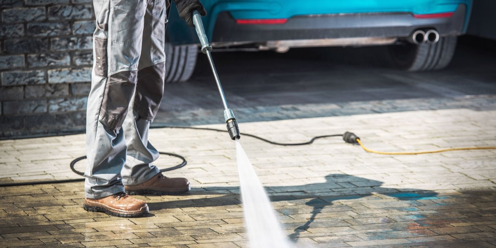 5. Power Wash The Driveway & Walkways