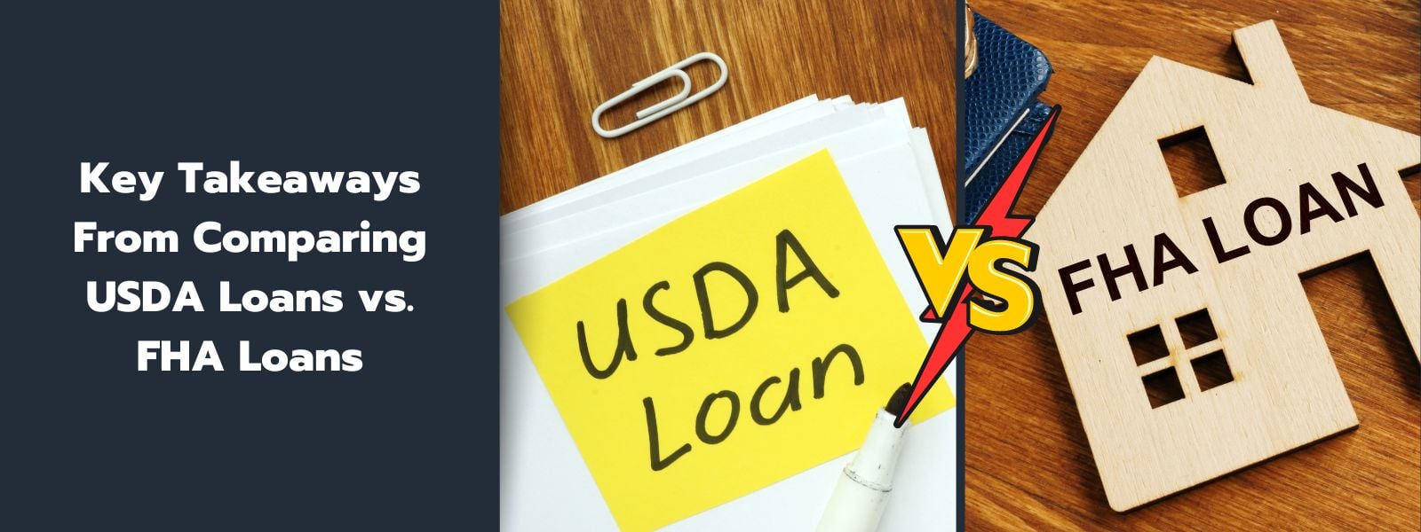 Key Takeaways From USDA Loans vs. FHA Loans