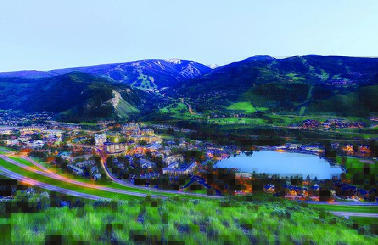 View of Beaver Creek in Summer at Dusk