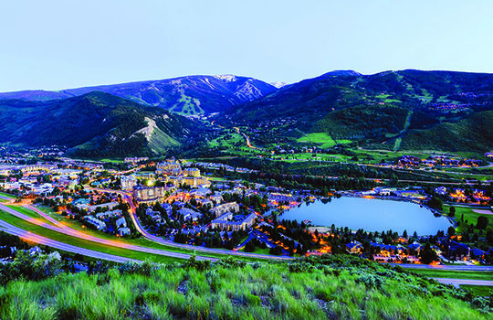 View of Beaver Creek in Summer at Dusk