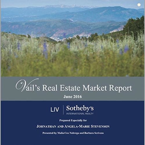 Vail Real Estate Market Report | June 2016