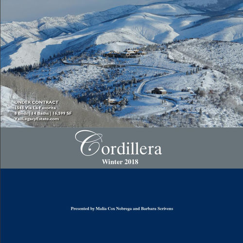 Cordillera Real Estate Market Report | Winter 2018