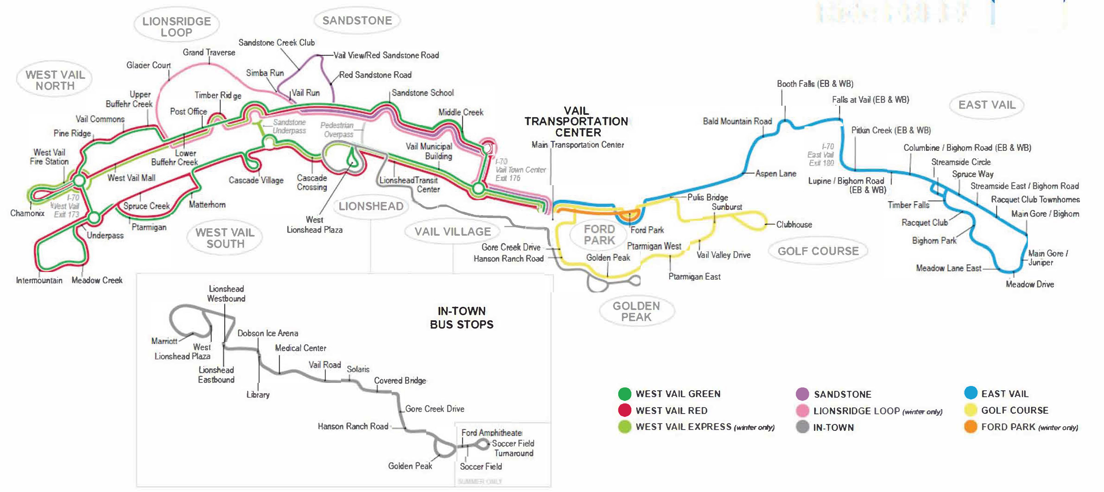 Vail Bus Map